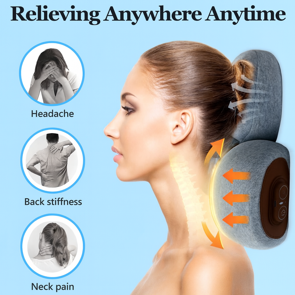 Aydomy 3 In 1 Neck Massage Pillow